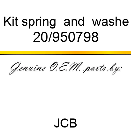 Kit spring & washe 20/950798