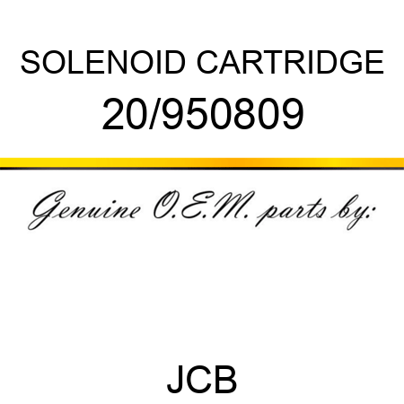 SOLENOID CARTRIDGE 20/950809