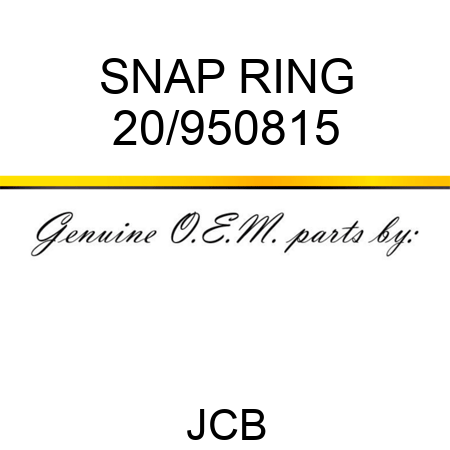 SNAP RING 20/950815