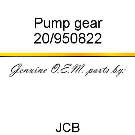 Pump, gear 20/950822