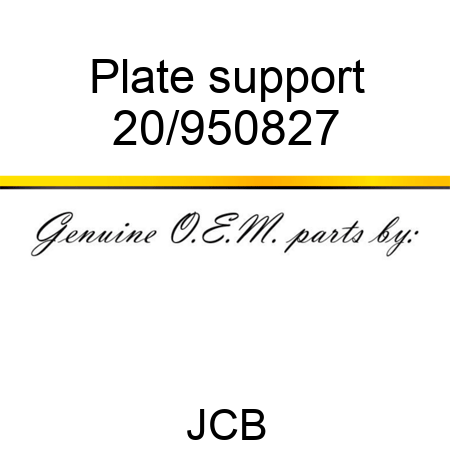 Plate support 20/950827