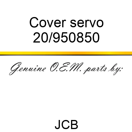 Cover servo 20/950850