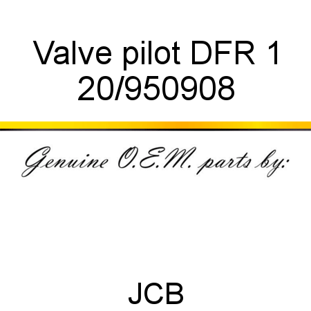 Valve, pilot, DFR 1 20/950908