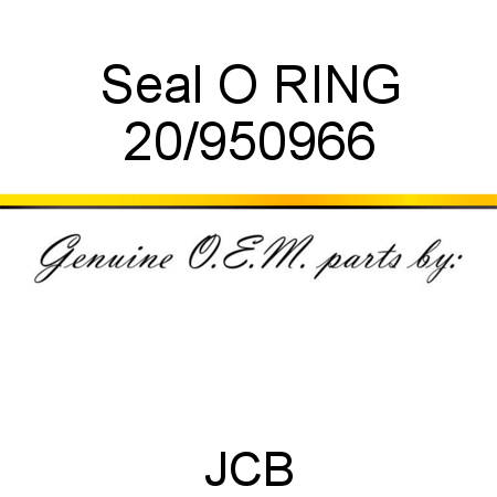 Seal, O RING 20/950966