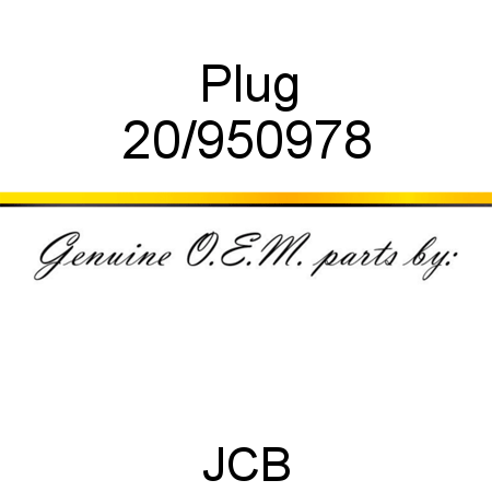 Plug 20/950978