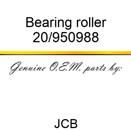 Bearing roller 20/950988