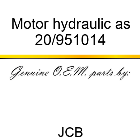 Motor hydraulic as 20/951014