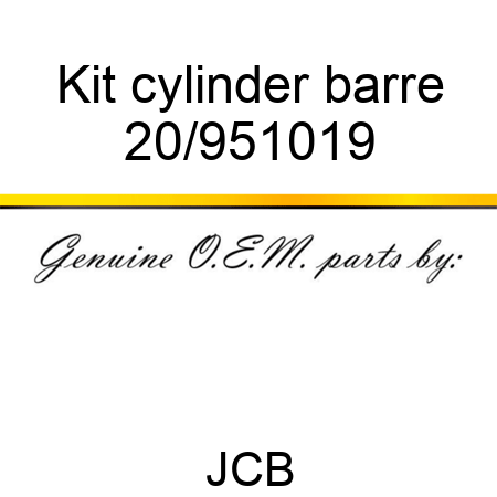 Kit cylinder barre 20/951019
