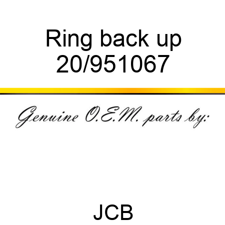 Ring back up 20/951067