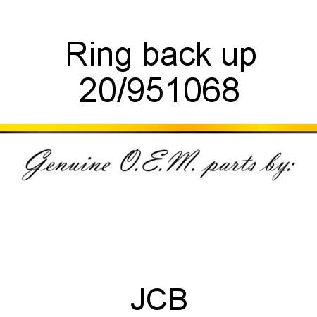 Ring, back up 20/951068