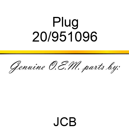 Plug 20/951096