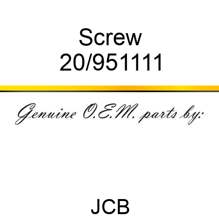 Screw 20/951111