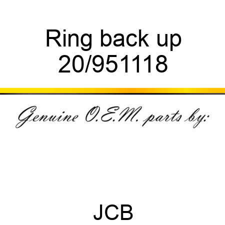Ring back up 20/951118