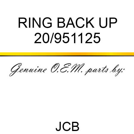 RING BACK UP 20/951125