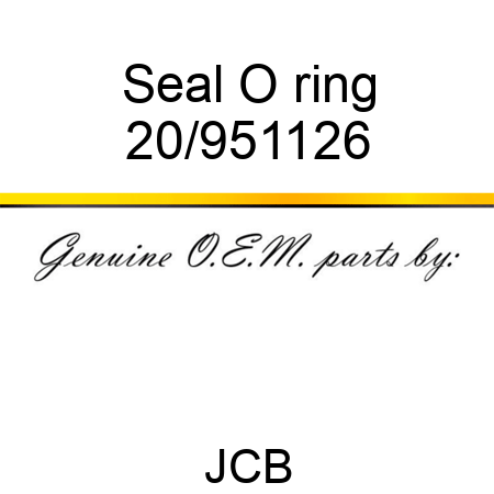 Seal O ring 20/951126
