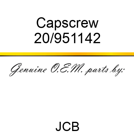 Capscrew 20/951142