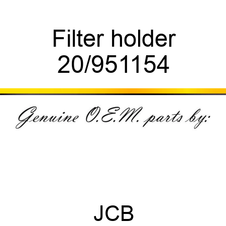 Filter holder 20/951154