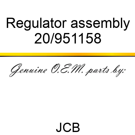 Regulator assembly 20/951158
