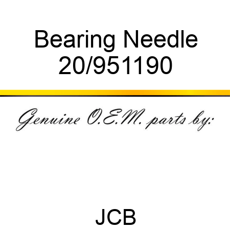 Bearing Needle 20/951190