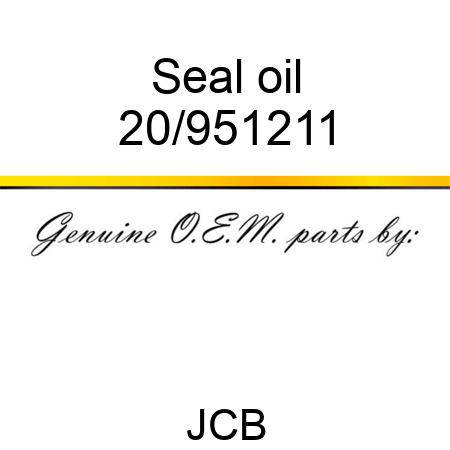Seal oil 20/951211