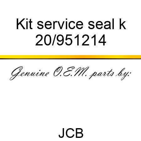 Kit service seal k 20/951214