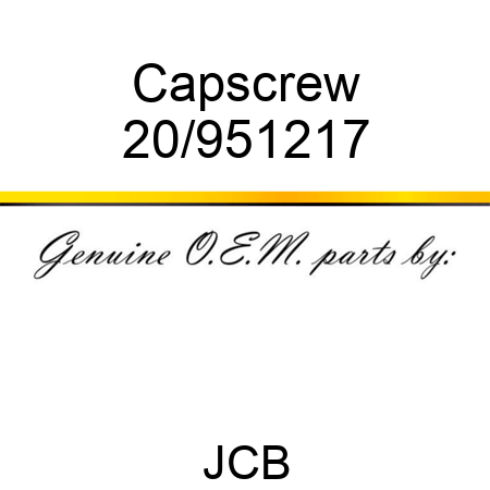 Capscrew 20/951217