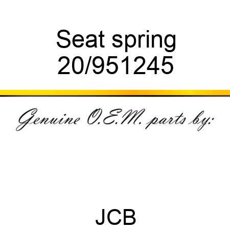 Seat spring 20/951245