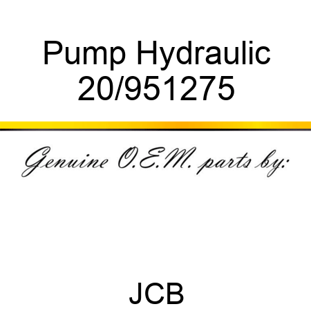 Pump Hydraulic 20/951275