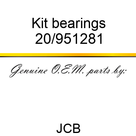 Kit bearings 20/951281