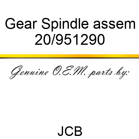Gear Spindle assem 20/951290