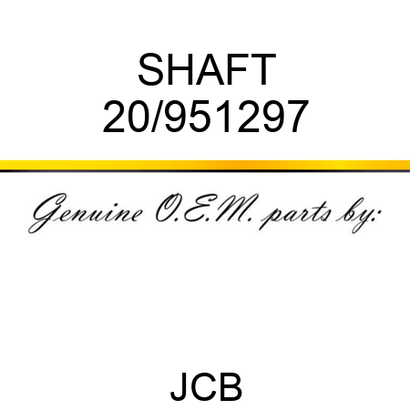 SHAFT 20/951297