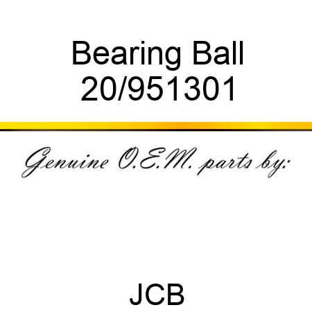 Bearing Ball 20/951301