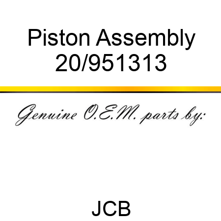 Piston Assembly 20/951313