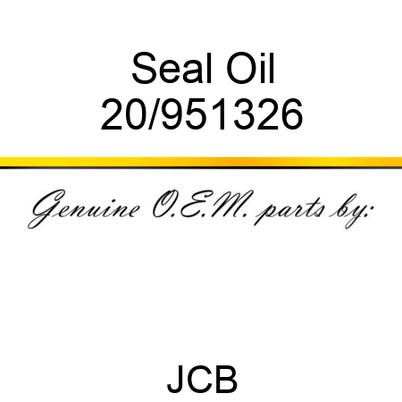 Seal Oil 20/951326