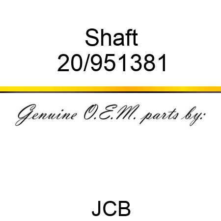Shaft 20/951381