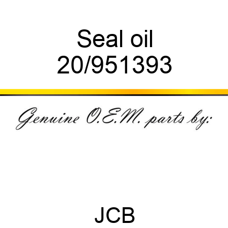 Seal oil 20/951393