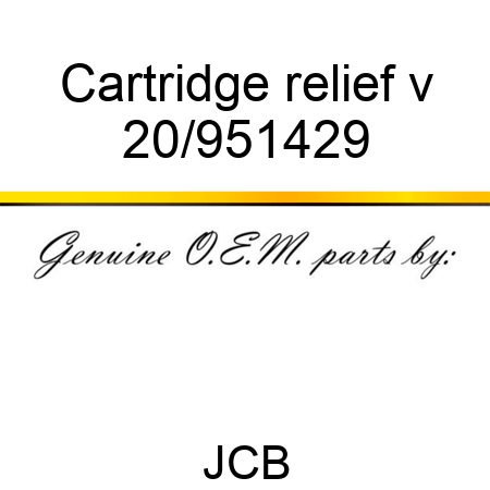 Cartridge relief v 20/951429