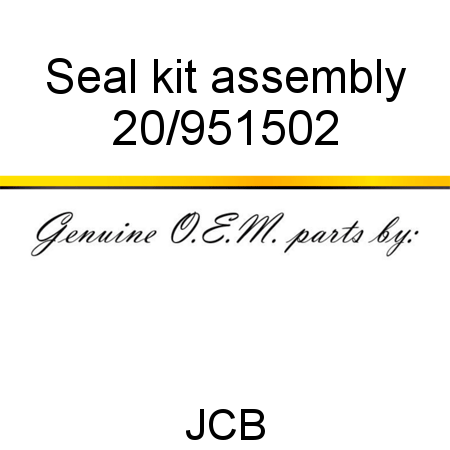 Seal, kit, assembly 20/951502