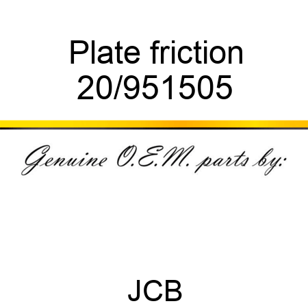 Plate friction 20/951505