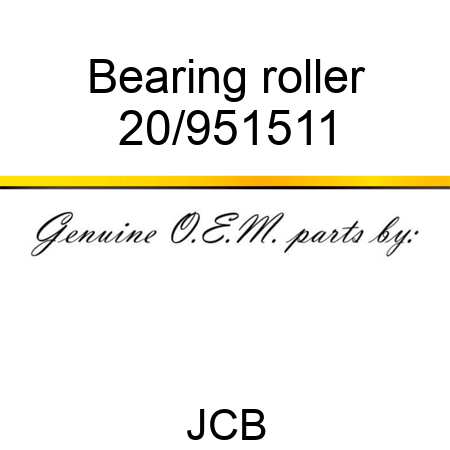 Bearing roller 20/951511