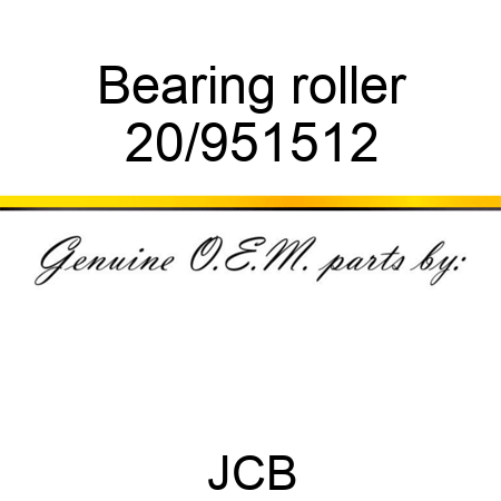 Bearing roller 20/951512