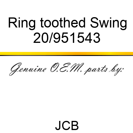 Ring toothed Swing 20/951543