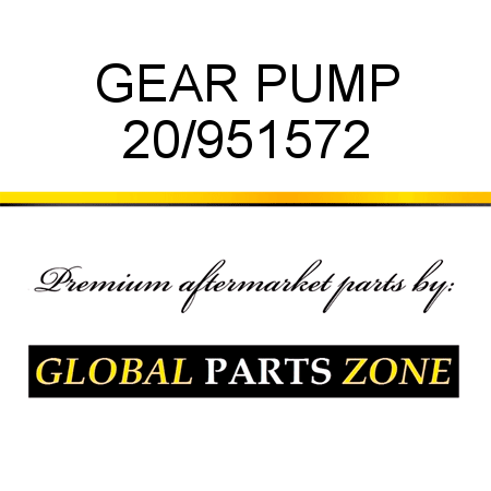 GEAR PUMP 20/951572