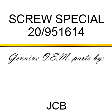 SCREW SPECIAL 20/951614