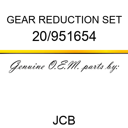 GEAR REDUCTION SET 20/951654
