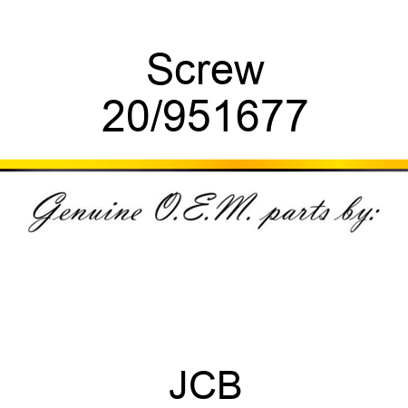 Screw 20/951677