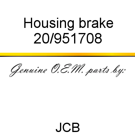 Housing, brake 20/951708
