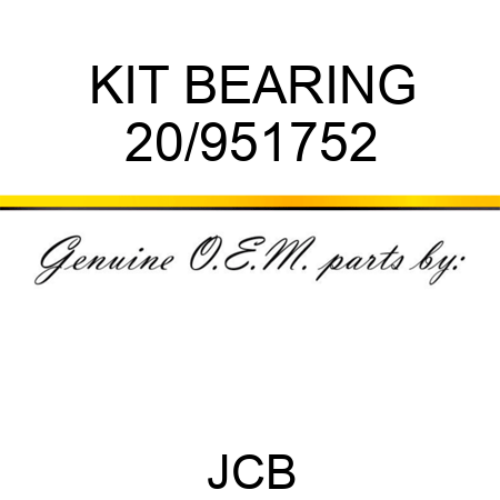 KIT, BEARING 20/951752