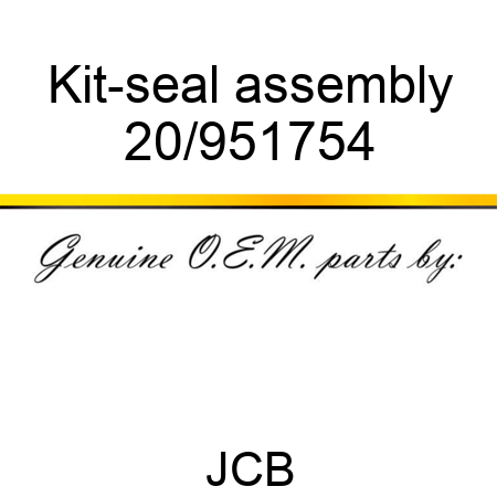 Kit-seal assembly 20/951754
