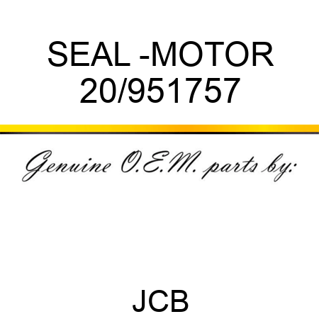 SEAL -MOTOR 20/951757